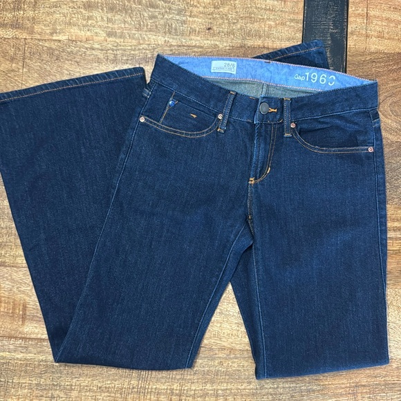 GAP Vintage Flare Denim Jeans 1969 dark denim indigo - Picture 1 of 7
